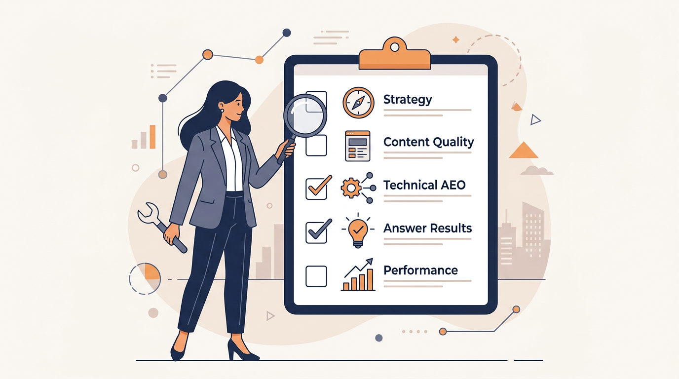 How to Evaluate an AEO Agency — AEO Agency: What Answer Engine Optimisation Actually Looks Like in Practice