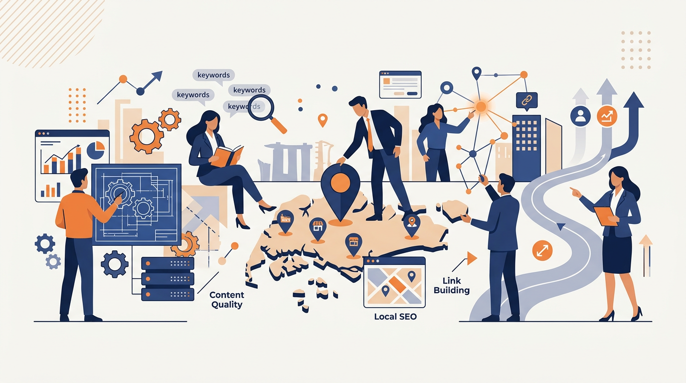 The Five Dimensions of SEO That Matter in Singapore — The Complete Guide to SEO in Singapore (2026 Edition)